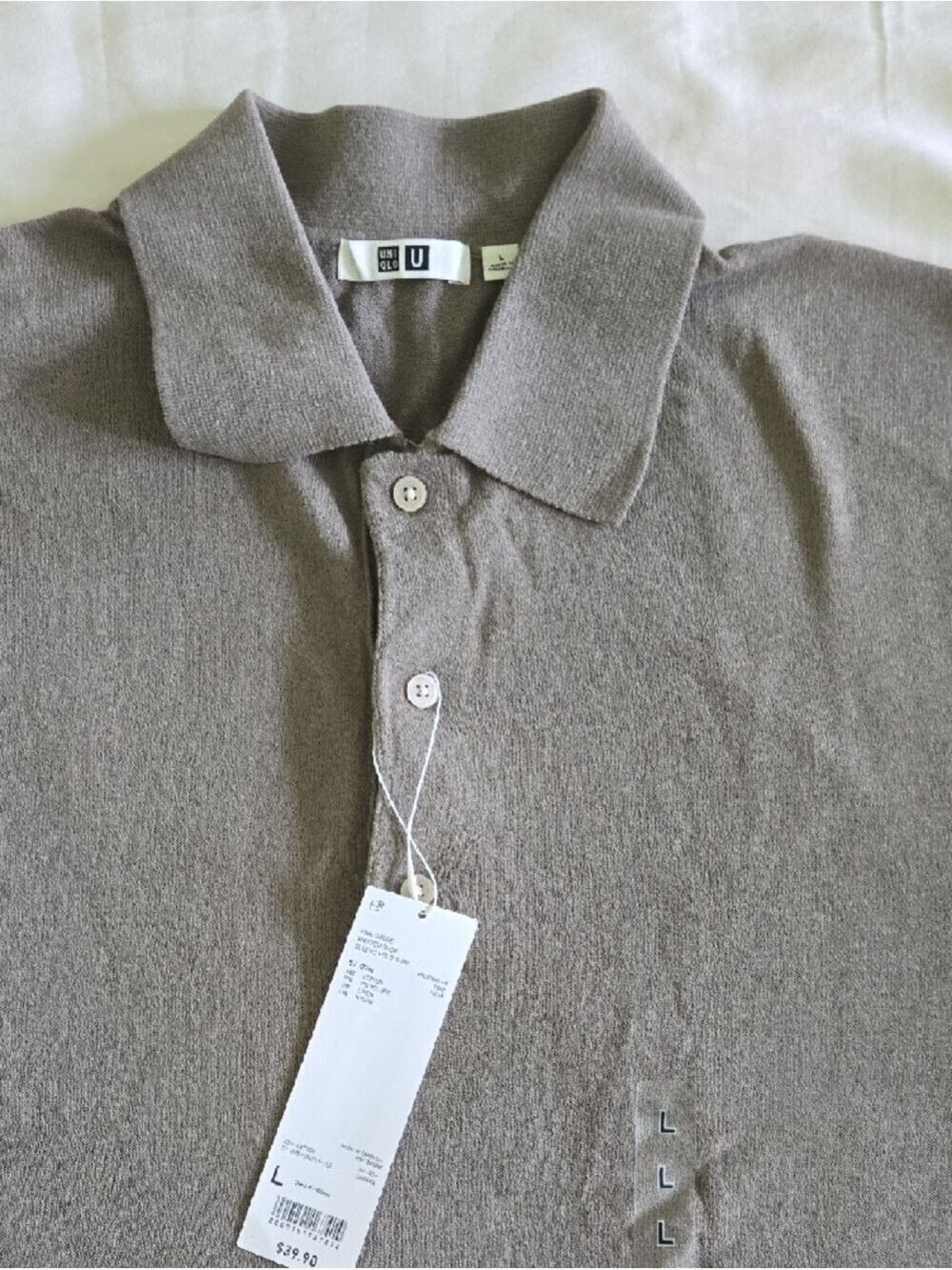 Uniqlo Men’s Polo Shirt in Olive - Picture 2 of 6